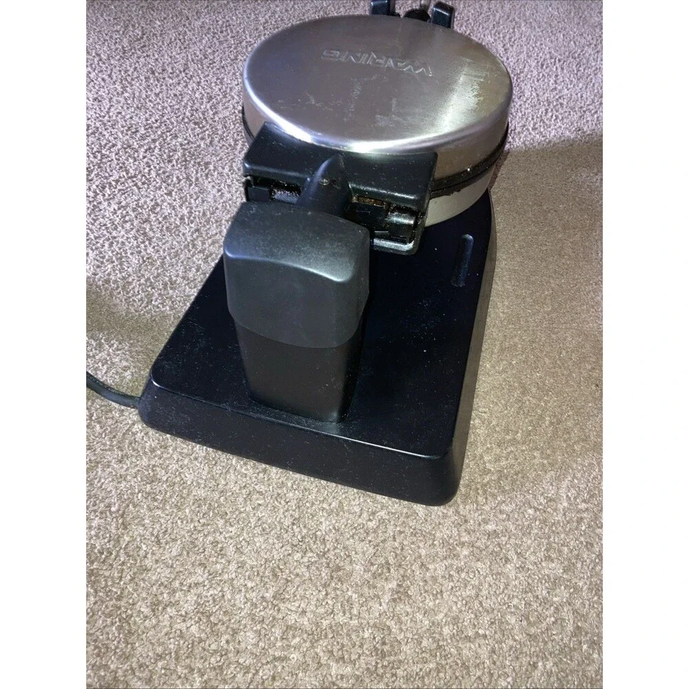 Waring Pro Belgian Waffle Maker Professional WWM400 Series Iron Stainless Black